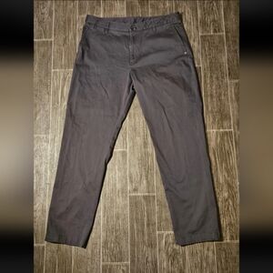 Vuori Meta Pants Men's 38x32 Charcoal Gray Performance Stretch Casual Chinos